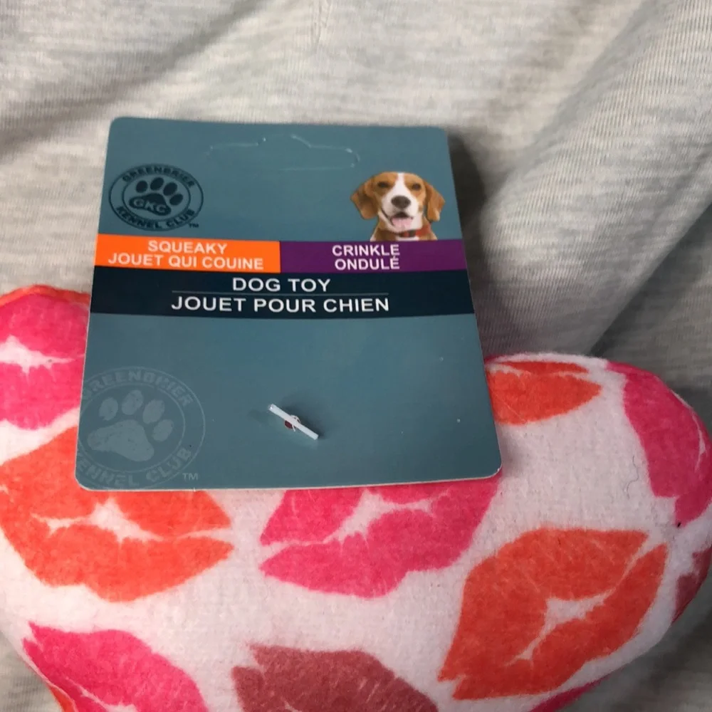 Valentines dog bone dog toy